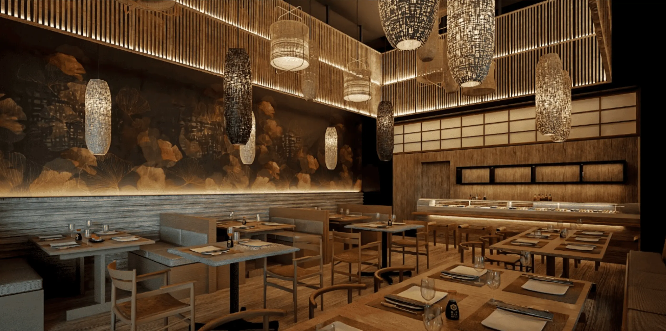 Diseño Sushi Bar Grand Fiesta Americana Riviera Maya